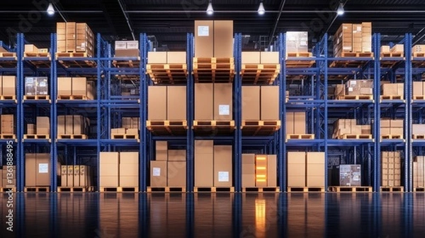 Obraz Warehouse Inventory Management: Efficient Storage and Logistics