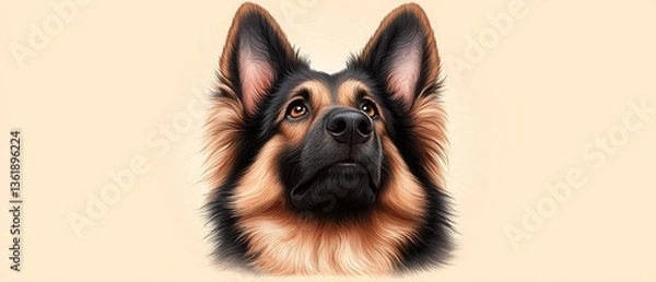 Obraz German Shepherd Portrait (1)