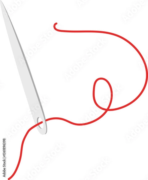 Fototapeta needle and thread