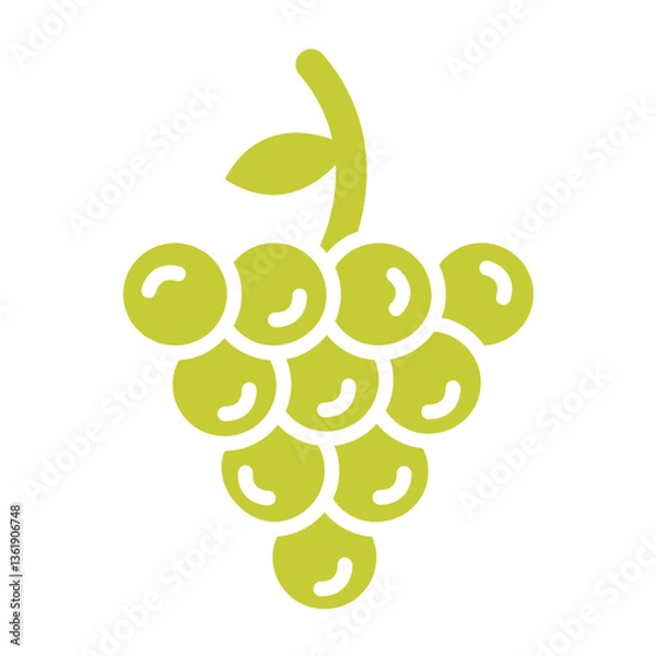 Fototapeta Grapes Vector Icon Design Illustration