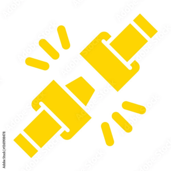 Fototapeta Safety belt Vector Icon Design Illustration