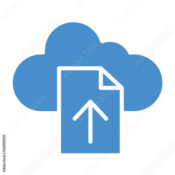 Fototapeta File upload Vector Icon Design Illustration