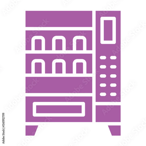 Fototapeta Vending machine Vector Icon Design Illustration