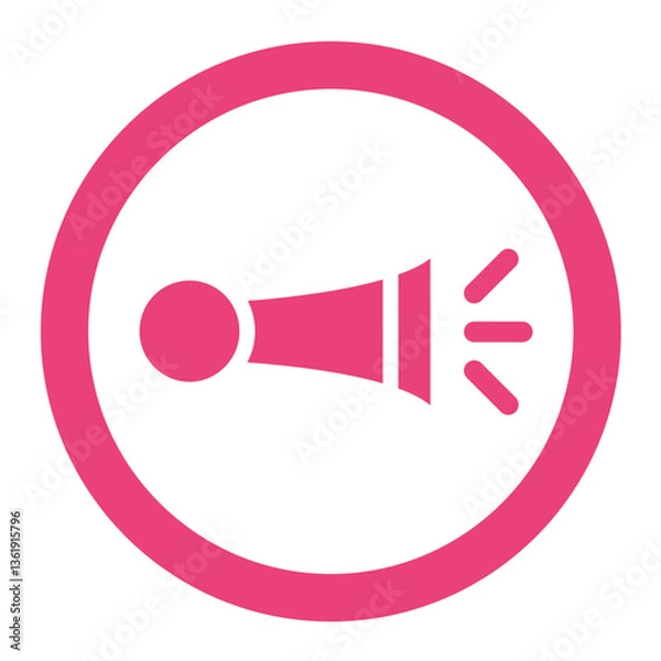 Fototapeta Horn Vector Icon Design Illustration