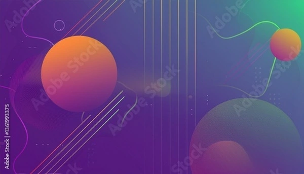 Obraz Glass morph abstract background