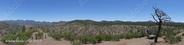 Fototapeta Panoramic View of the  Bunyeroo Valley, Flinders Ranges National Park,Australia