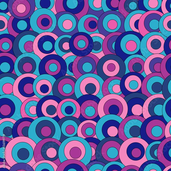 Fototapeta abstract seamless pattern with colorful circles
