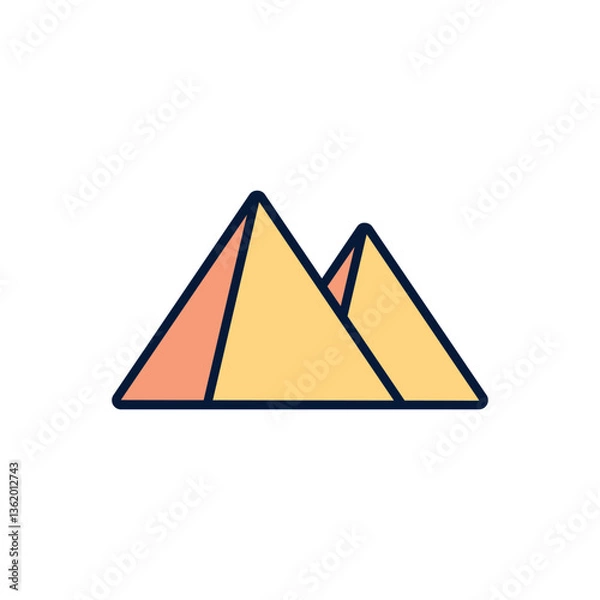 Fototapeta Pyramid Vector icon