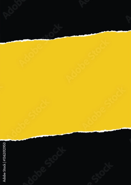 Fototapeta Creative paper tear effect background design vector