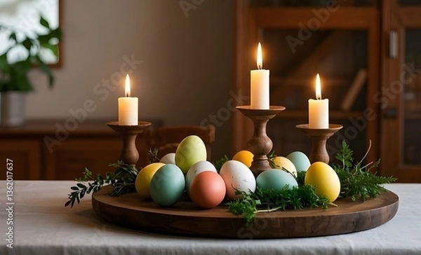 Obraz easter still life with eggs