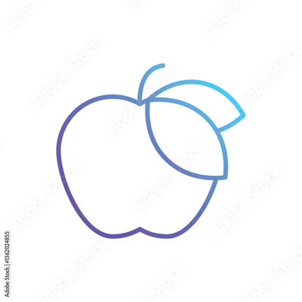 Obraz Apple Vector icon