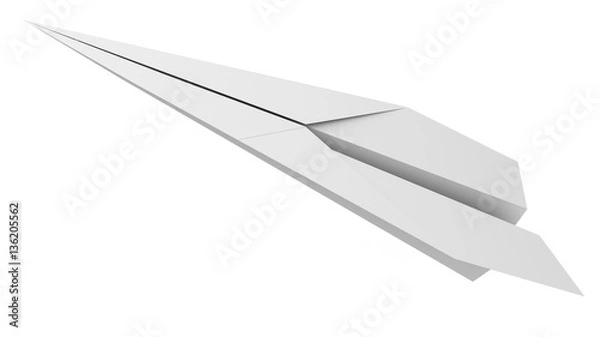 Obraz blank paper airplane