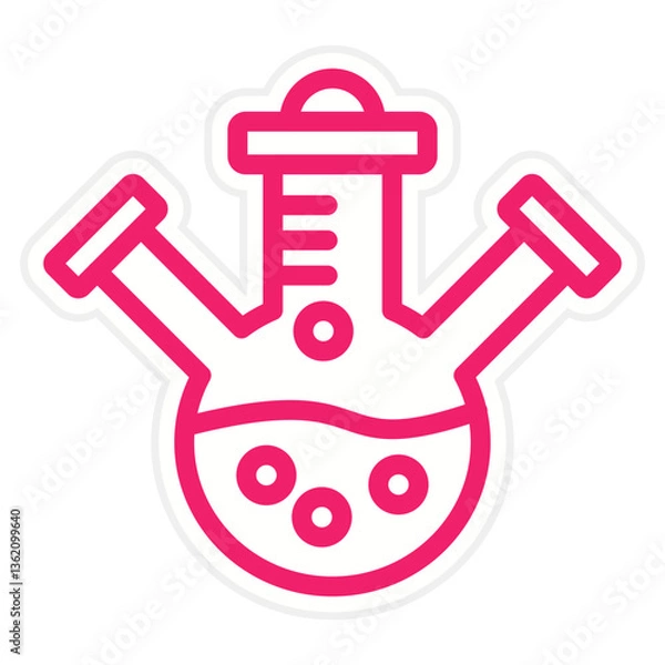 Obraz Three Neck Flask Icon Style