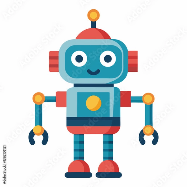 Obraz retro toy robot