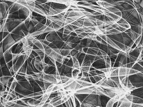 Obraz Abstract black and white background