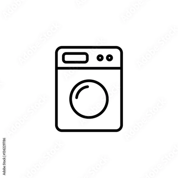 Fototapeta washer washing machine laundry icon