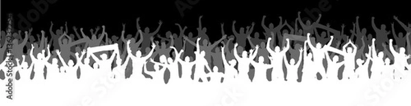 Obraz Tło z tłumem.
