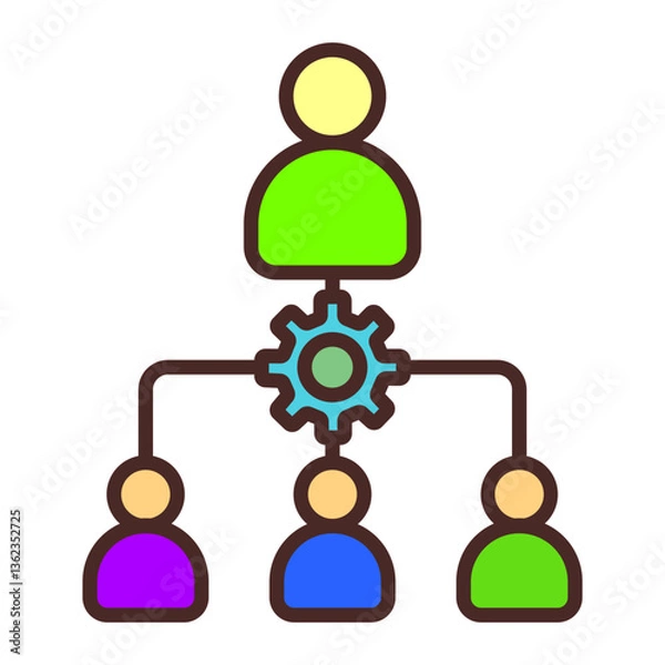 Fototapeta Delegate Vector Icon Design