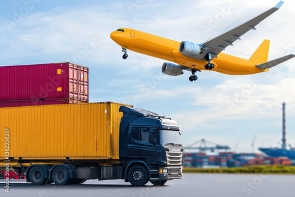 Obraz Efficient transport solutions for global logistics
