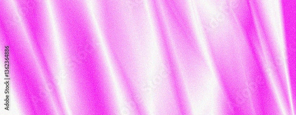 Fototapeta Gentle waves of soft pink and white satin fabric create a soothing backdrop, reflecting light beautifully in a calming environment perfect for photography or decor
