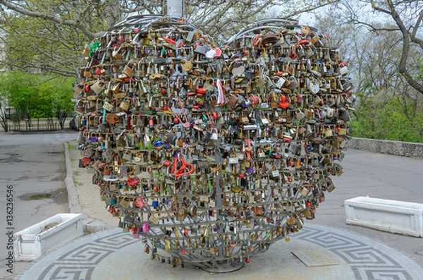 Obraz Locks for luck in Odessa