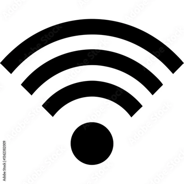 Fototapeta wireless network icon