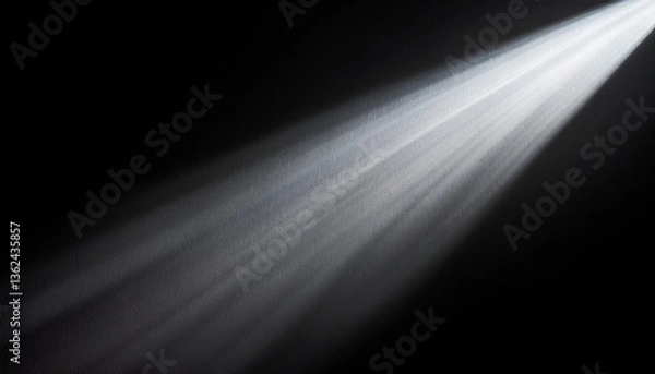 Fototapeta light beam in the dark