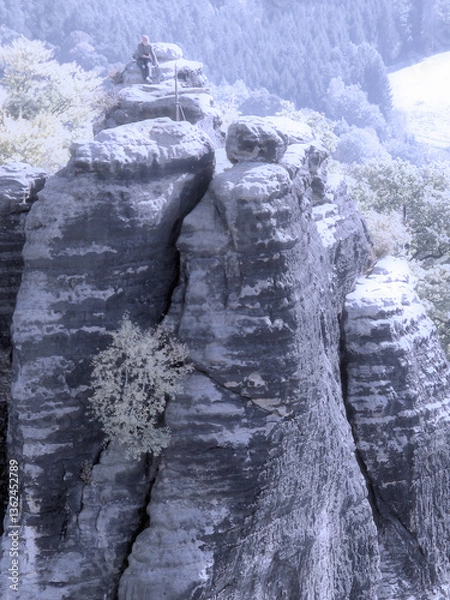 Obraz Rock Climbing in Winter
