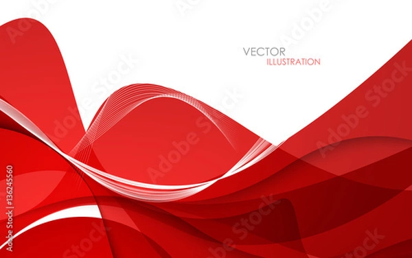 Fototapeta Abstract red background. Vector illustration
