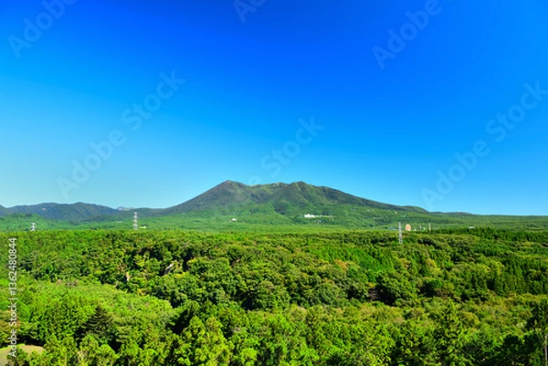 Fototapeta 那須塩原から見る那須連山の風景