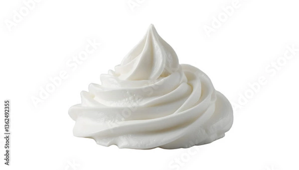 Obraz whipped cream isolated