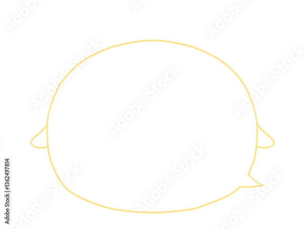 Obraz ひよこの吹き出し