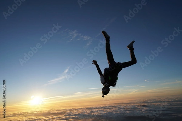 Fototapeta Sunset Skydive