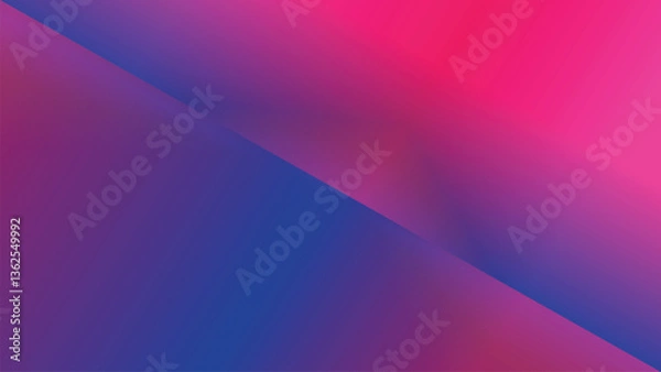 Obraz Abstract Vector Background With Purple Gradients. Pink Blue Triangles Backdrop Design