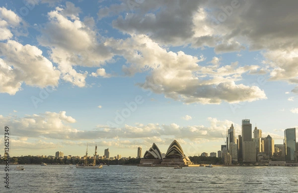 Obraz Australia Sydney CBD panoramic view from Kirribilli before sunset