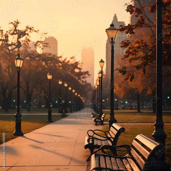 Fototapeta The photojournalistic composition highlights the natural interplay of light and shadow, giving depth and emotion to the urban setting. 