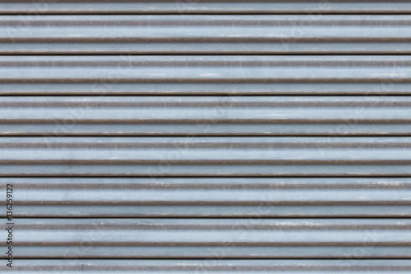 Fototapeta metallic roller shutter door background, gray texture background