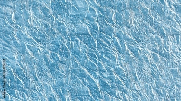 Fototapeta Grainy light blue leather texture with a subtle, refined patternideal for luxury background banner