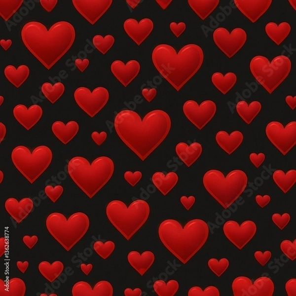 Obraz ハート型のパターン背景