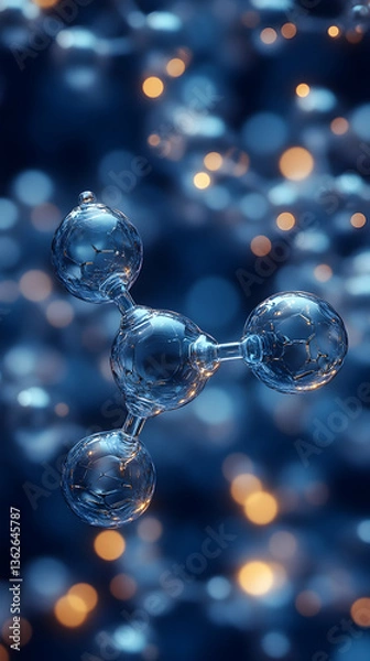 Obraz Molecule structure