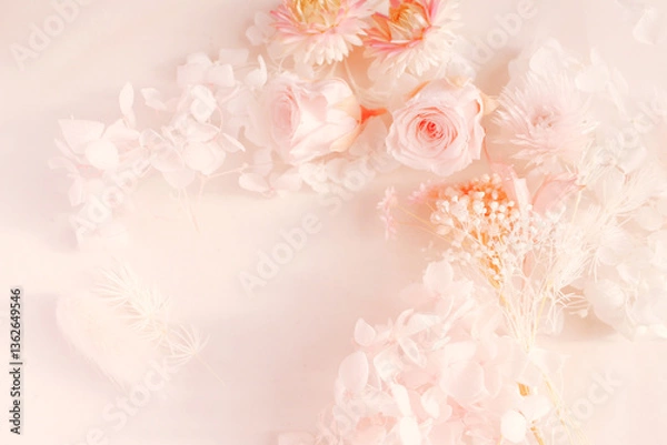 Obraz ピンクの花の背景