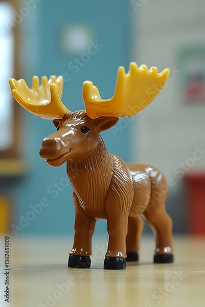 Obraz Moose toy on a table