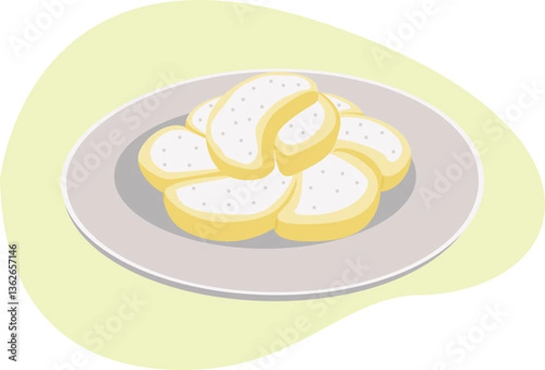 Obraz Kue Putri Salju (Crescent Cookies)