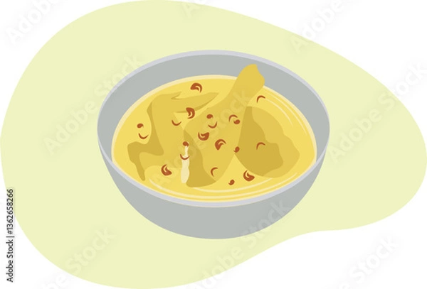 Obraz Chicken braised in coconut milk