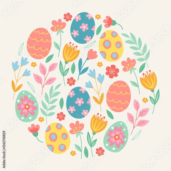 Fototapeta easter_simple_card01.eps