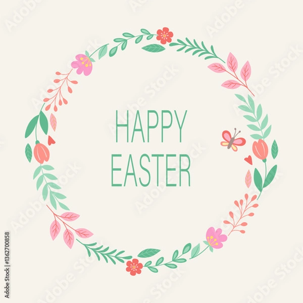 Fototapeta easter_simple_card04.eps