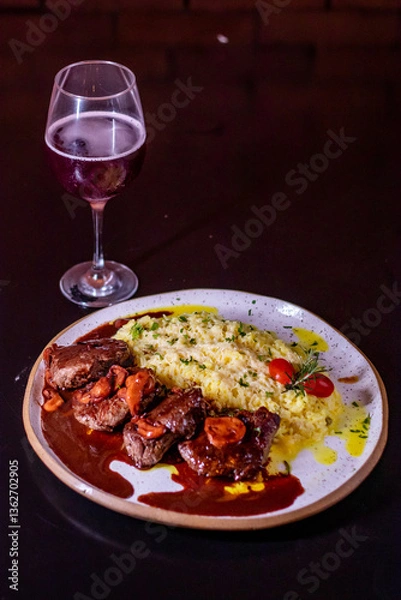 Obraz rise with wine