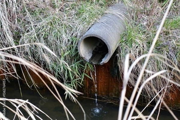 Obraz 下水、排水口の水質汚染