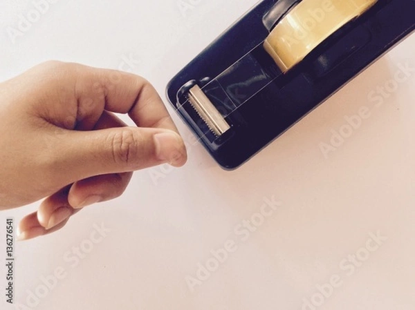 Obraz Tape holder with hand