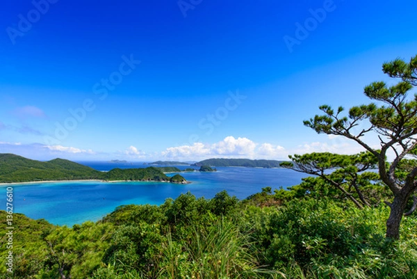 Fototapeta 沖縄県　慶良間諸島　座間味島　高月山展望台
